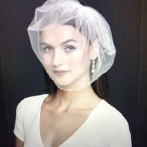 Tulle Blusher - ivory